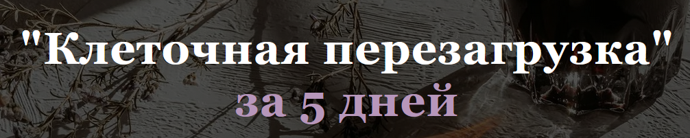 Клеточная перезагрузка за 5 дней (Юлия Кудрина)