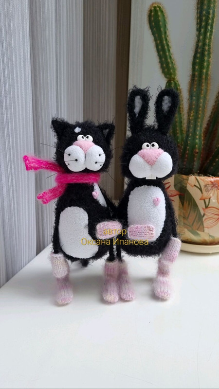 Кролик и кот (Оксана Ипанова)