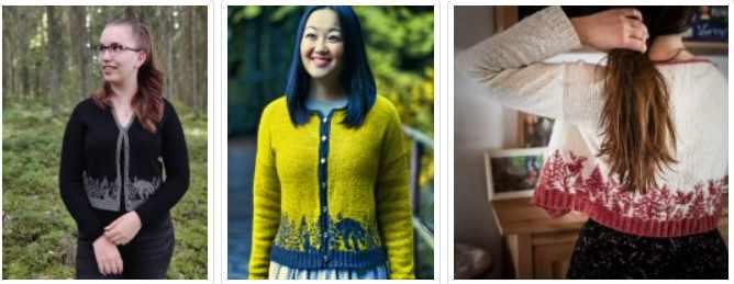 [Вяжи.ру] Вязаный жаккардовый кардиган Woodland (Anna Johanna), фото 1 из 1.