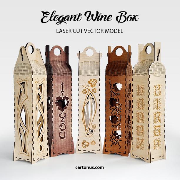 [cartonus] Элегантные вертикальные коробки вина