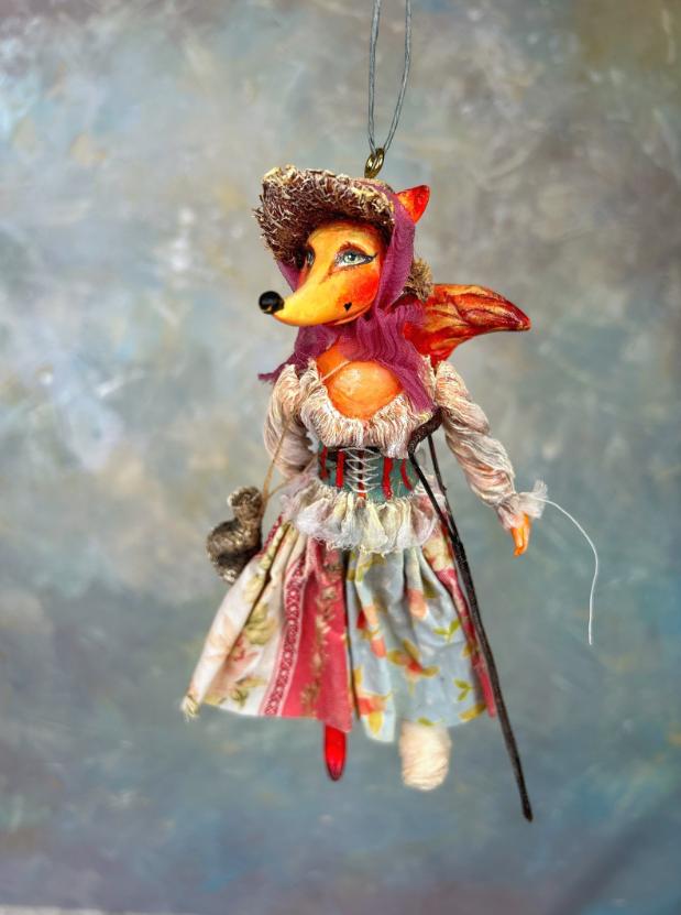 [Аня Маня] Ёлочная игрушка Лиса Алиса