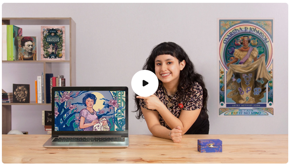 [Domestika] Illustrated Portraits in Art Nouveau Style. Портреты в стиле Ар Нуво (Celeste Vargas Hoshi, Селеста Варгас)