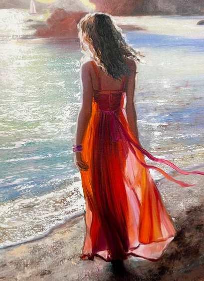 Девушка у моря (Ольга Базанова)