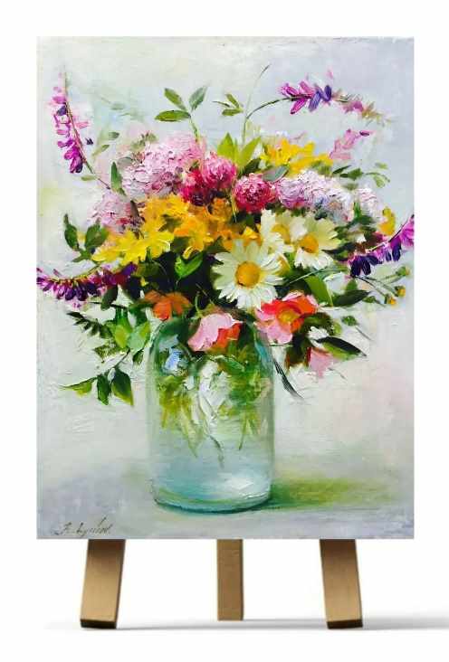 [Рисуем дома] Полевой букет (Ирина Шпакова)