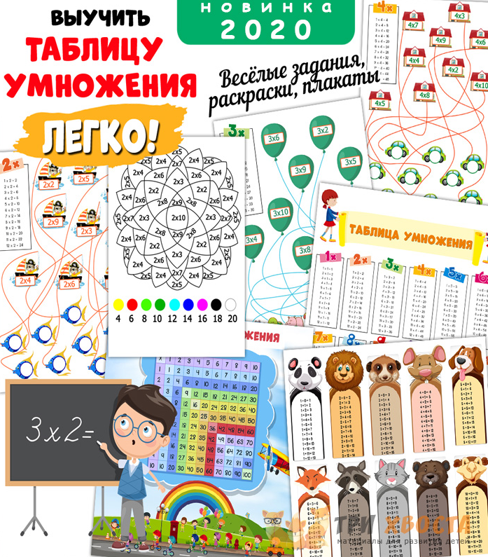 [Три хвоста] Таблица умножения (Анна Мясникова)