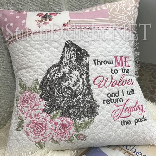 Машинная вышивка. SDS1231 Strong as a Wolf (Stitchdelight)