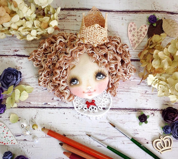 Роспись лица куклы (с изготовлением головы) (Татьяна Иванова), фото 1 из 1.