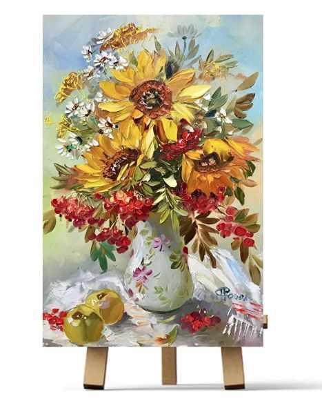 [Рисуем дома] Подсолнухи (Ирина Шпакова)