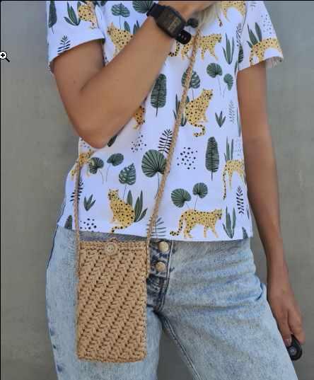 Сумка из рафии Phone Bag (annetta_handmade)