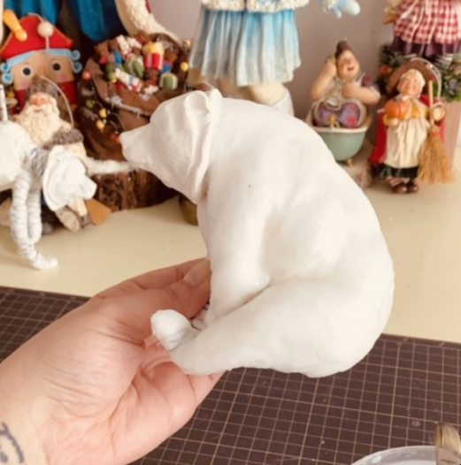 [Майка полосатая] Ватная игрушка Медведи (Юлия Зайцева)