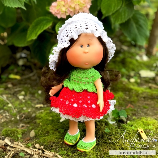 [KasatkaDollsFashions] Наряд Клубника со сливками для кукол Mia Nines (Оксана Лифенко)
