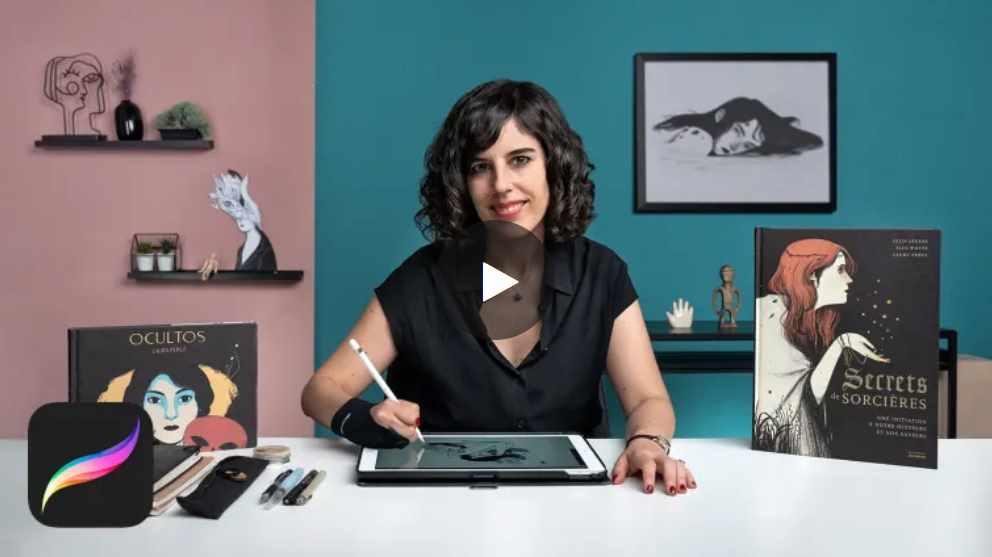 [Domestika] Традиционные техники рисования в Procreate. Traditional Drawing Techniques with Procreate (Laura Perez)