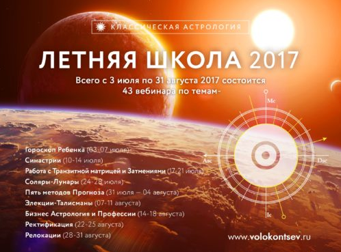 Летняя школа. Солнечные и лунные возвращения (Евгений Волоконцев)