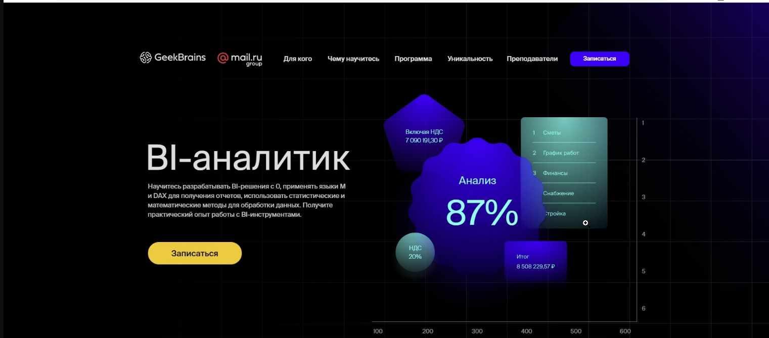 [GeekBrains] Анализ данных в Power BI (Александра Чижова)