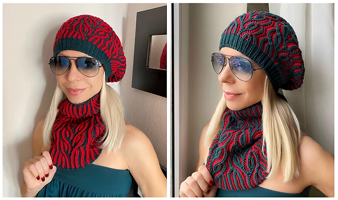 Мастер класс берета и снуда Лепестки (maroshka_knits, Марина Станкеева)