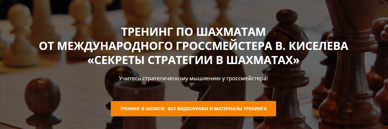 [Шахматная академия] Секреты стратегии в шахматах. Тариф Gold, 2016 (Виталий Киселев)
