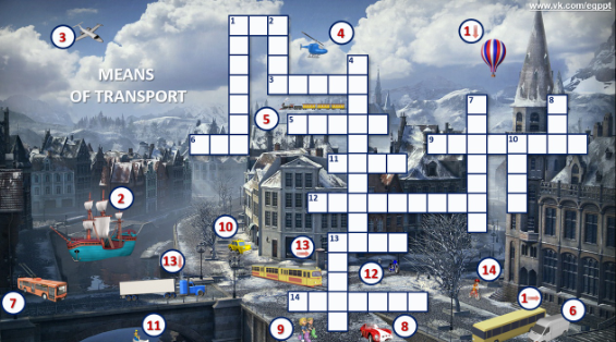 Интерактивная игра  Means of Transport (Ольга Белькова)