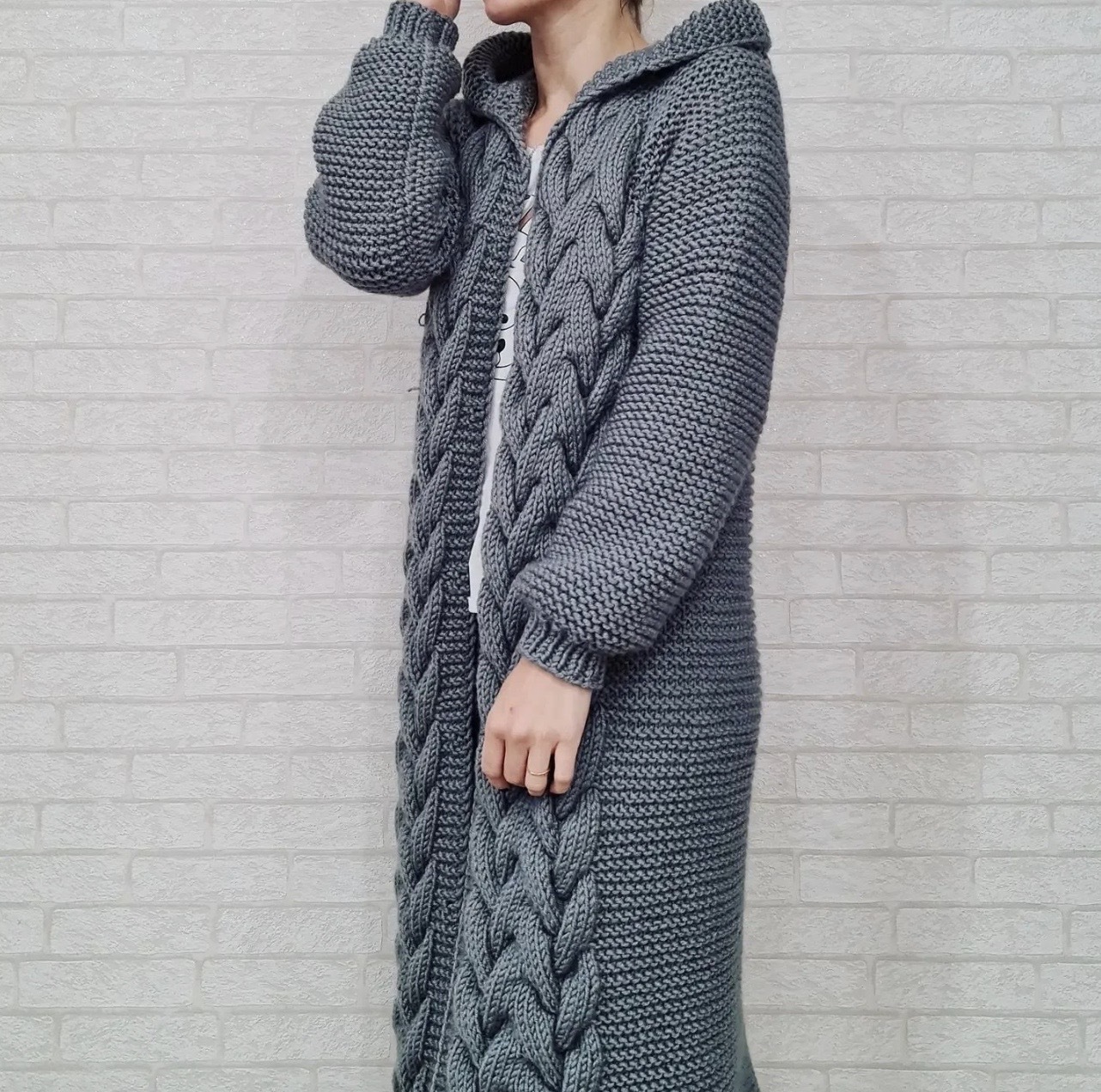 [irinash__knitwear] Кариган с капюшоном (Ирина Шадрина)