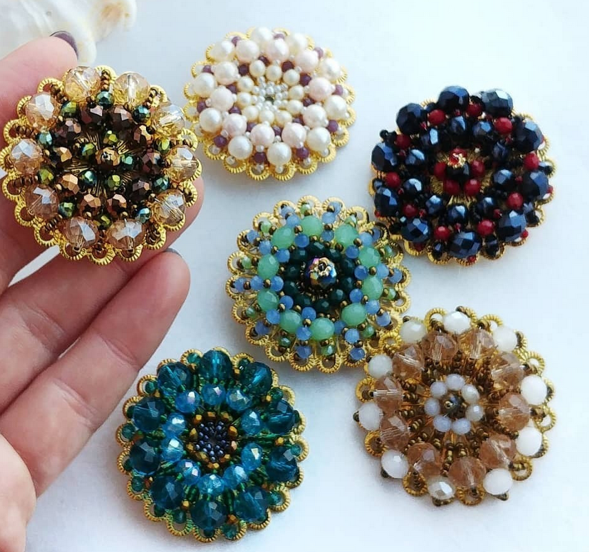 Мастер-класс по броши "Солнышко" (Светлана Игнатьева)