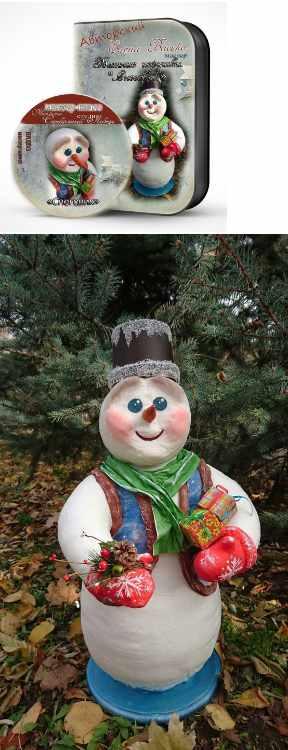Ватная игрушка "Снеговик"  (Елена Васько)