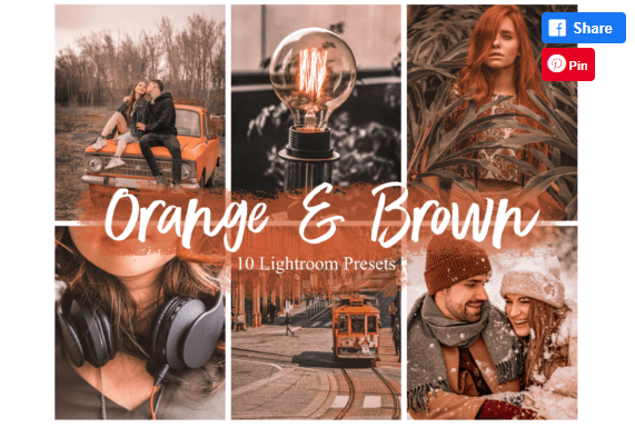 [Creativefabrica] ORANGE & BROWN Lightroom Presets