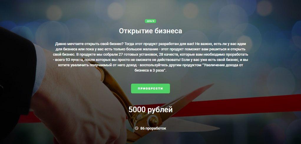 Открытие бизнеса (Дарья Трутнева)