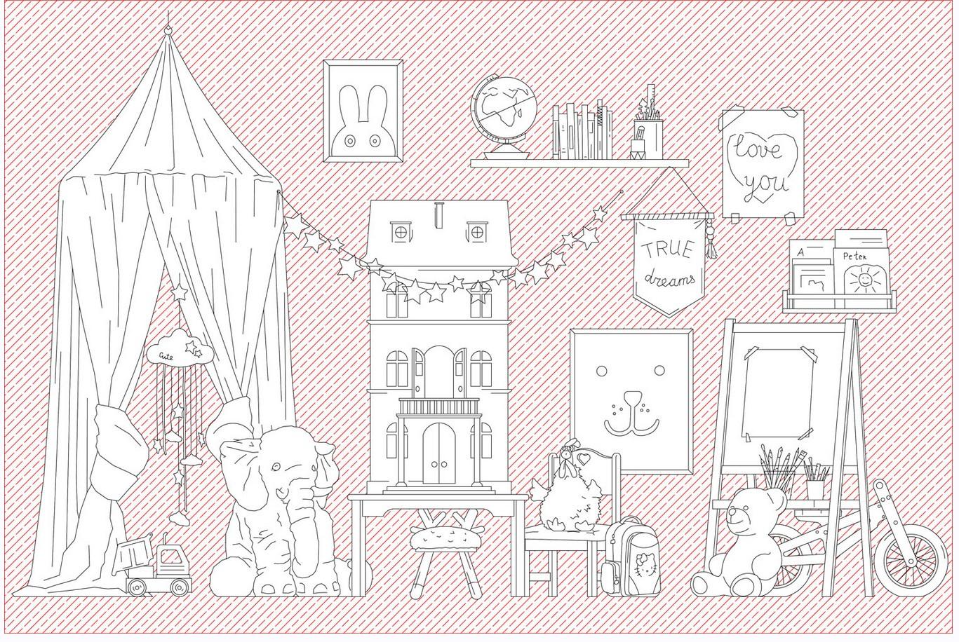 [architectured]  Набор деталей для детских комнат (Маргарита Гайдук)