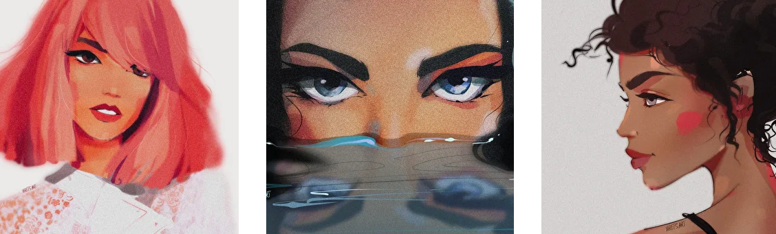 Авторский курс по иллюстрации — портрет для программы procreate. Тариф Самостоятельный (Виктория Шубина)