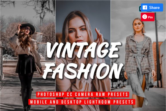 [Creativefabrica] 15 Vintage Fashion Lightroom Presets