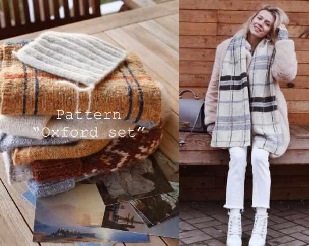 Шарф и Шапка Oxford set (Christina tarun)