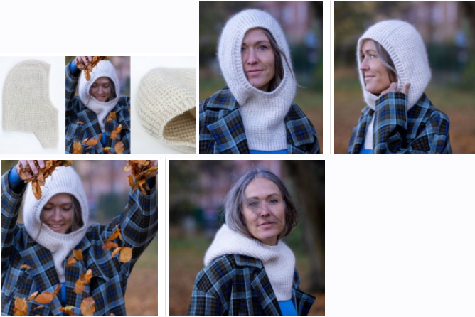 [Вяжи.ру] Вязаный капюшон Hilly Hood