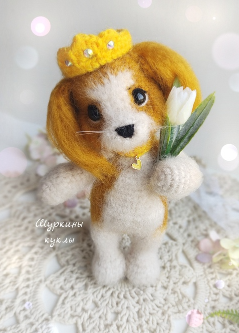 [Шуркины Куклы] Спаниелька принцесса Ди. Крючок (Александра Осокина)