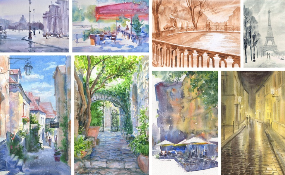 Город в акварели. Диск 2. Живопись (Марина Трушникова)