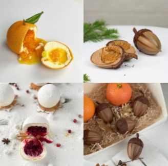 [vse_delo_v_teste] Cкульптурированные пирожные Новогодняя коробка (Залина Борисова)