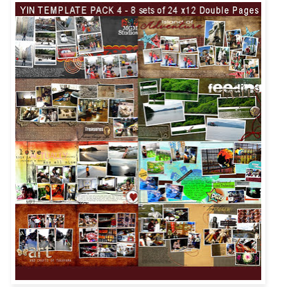 [PSD] Шаблоны для фотокниг Template Pack 4 (YinDesigns)