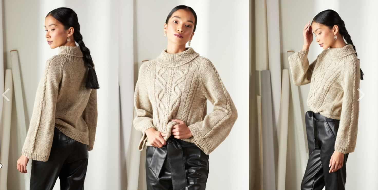 [Вяжи.ру] Пуловер с широкими рукавами Carillon (Aubrey Busek)