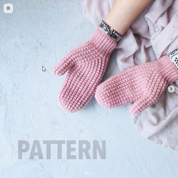 Варежки крючком Pixel (Светлана Кочкина), фото 1 из 1.