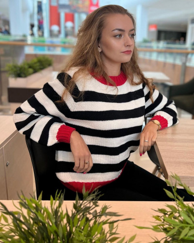 [yuliya_girman] Шрага/джемпер/свитер Полосатик-сюрприз (Юлия Гирман)