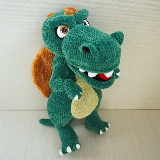 [evgenia_knitted_toys] Спинозавр (Евгения Гаврилова)