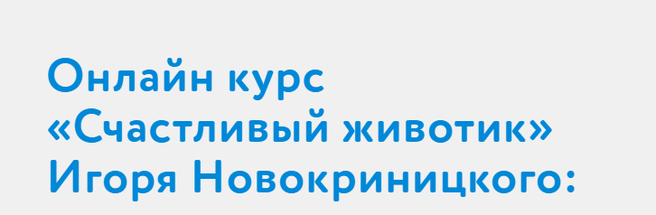 Счастливый животик (Игорь Новокриницкий)