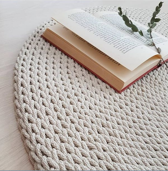 Мастер класс ковра Helix из шнура [Soft.decor.soft]