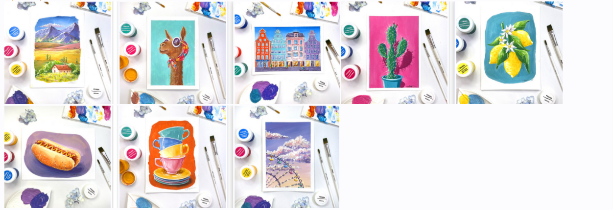 [ВсемАрт] Курс «Гуашь для начинающих» (Анна Белоусова)