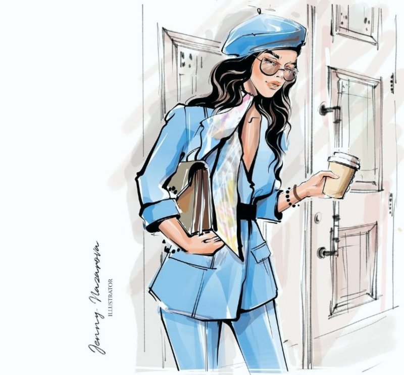 [ProcreateSchool] Фигура и пространство в Фэшн-иллюстрации. Тариф Без проверки (Евгения Назарова)