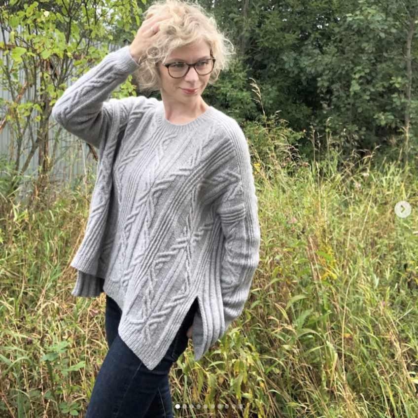 Свитер Асимметрия (knittilla)