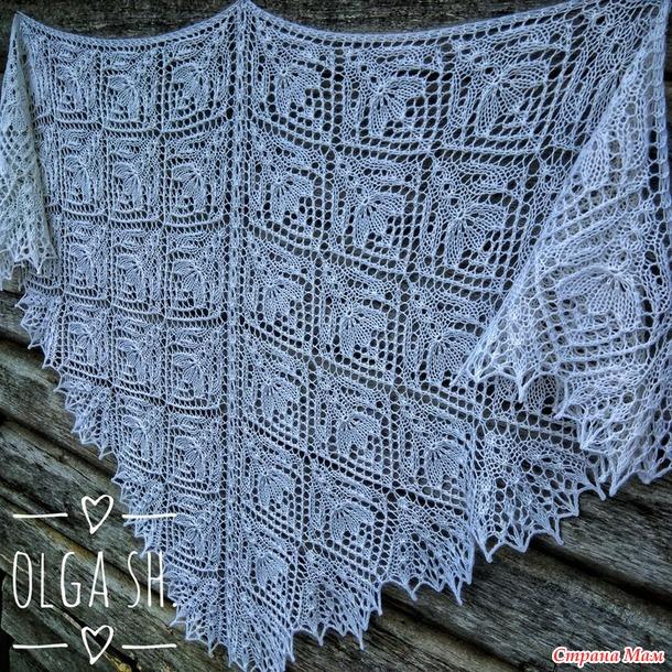 [olga_shkineva_] Шаль Цветочный вальс (Ольга Шкинева)