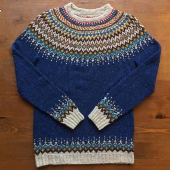 Схема и описание жаккардового свитера Ocean (Натела Астахова)