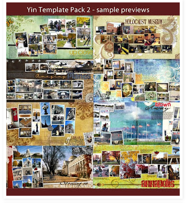 [PSD] Шаблоны для фотокниг Template Pack 2 (YinDesigns)