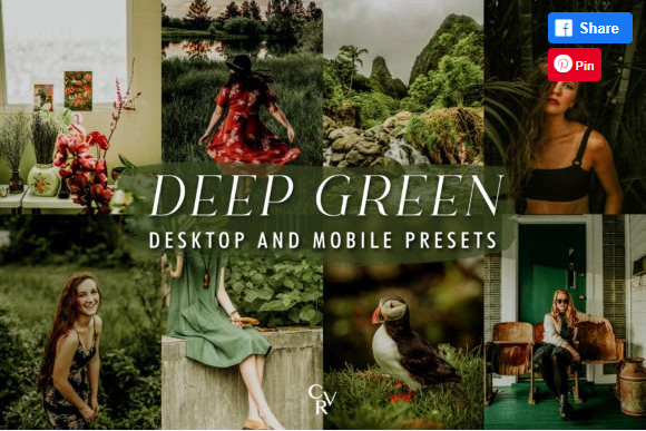 [Creativefabrica] 10 Deep Green Lightroom Presets