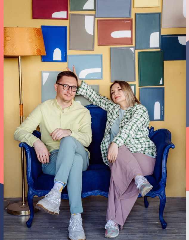 Красочный лагерь. Грунты. Сочетание зеленого и горчичного (Настя Диордица, Саша Мершиев), фото 1 из 1.