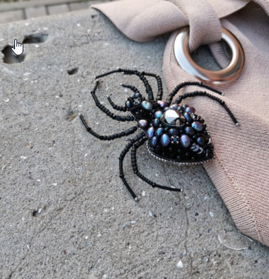 [peyakh-school] Брошь 3D Жемчужная Пау (Ангелина Пеях)